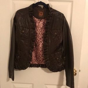Faux leather jacket